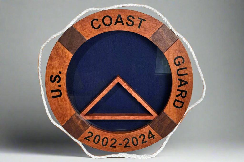 Custom USCG Shadow Box - Captains Custom Shop LLC